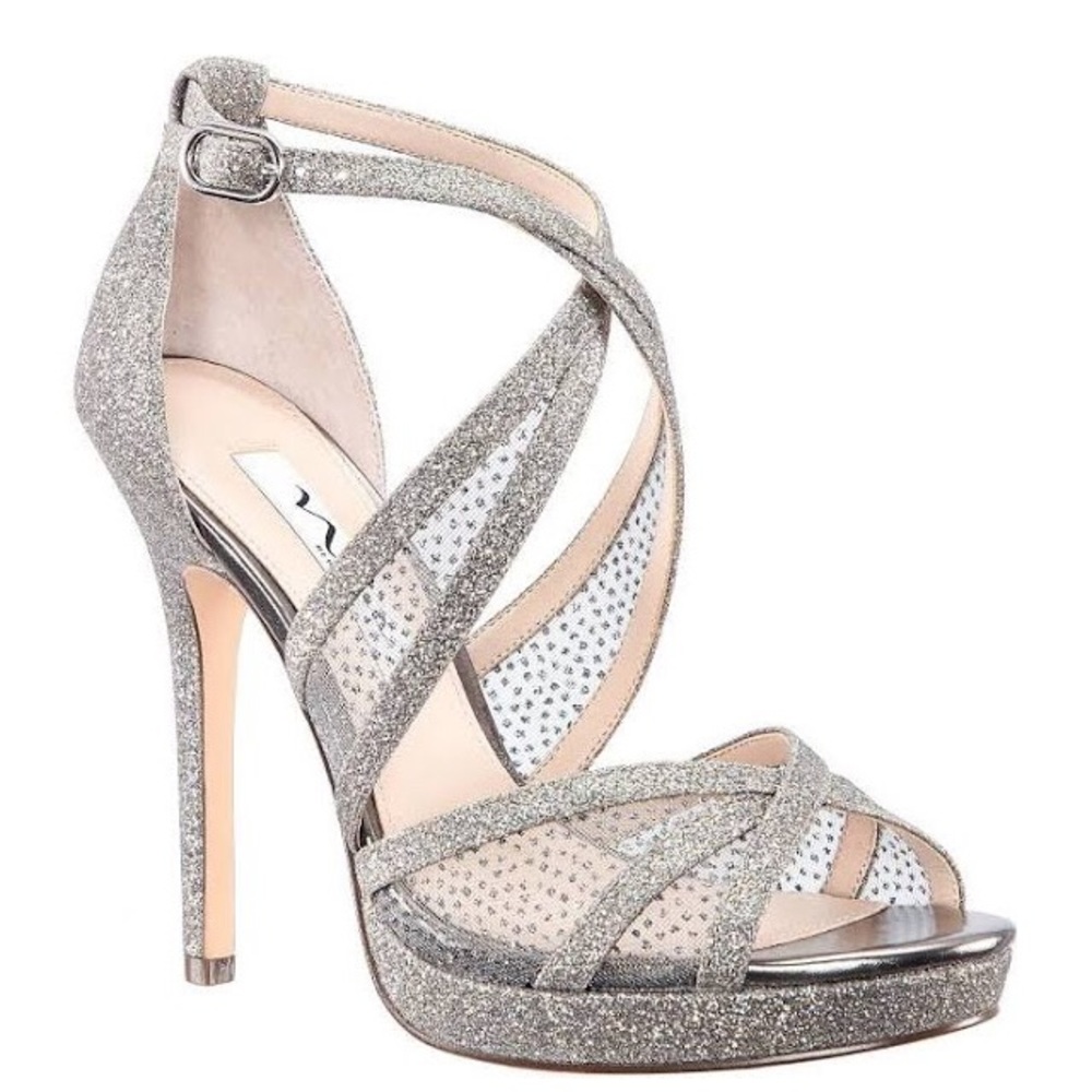 Nina Women's Platform Sandal, NWT, color stone